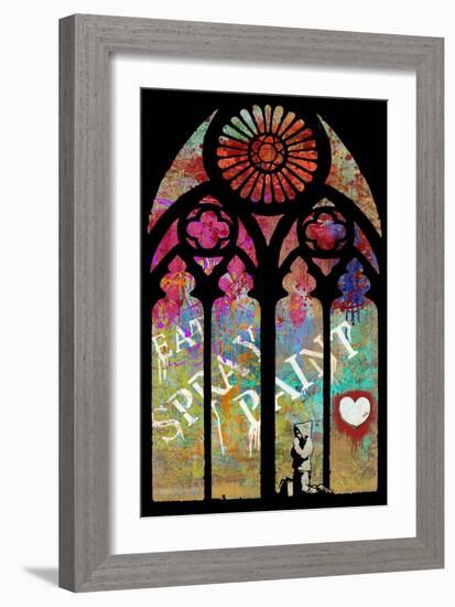 Eat, Spray, Love-Banksy-Framed Giclee Print