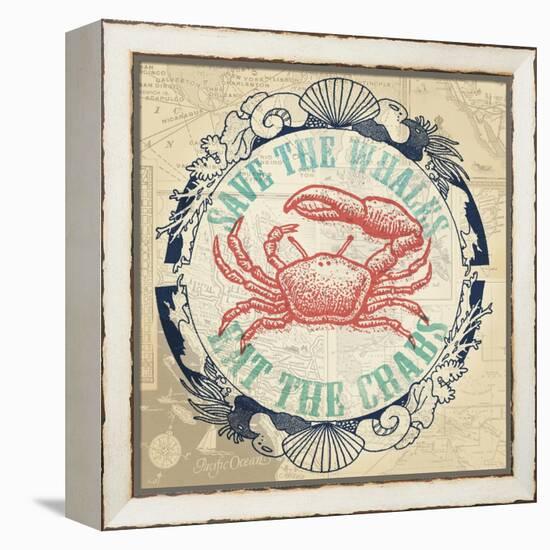 Eat The Crabs-The Saturday Evening Post-Framed Premier Image Canvas