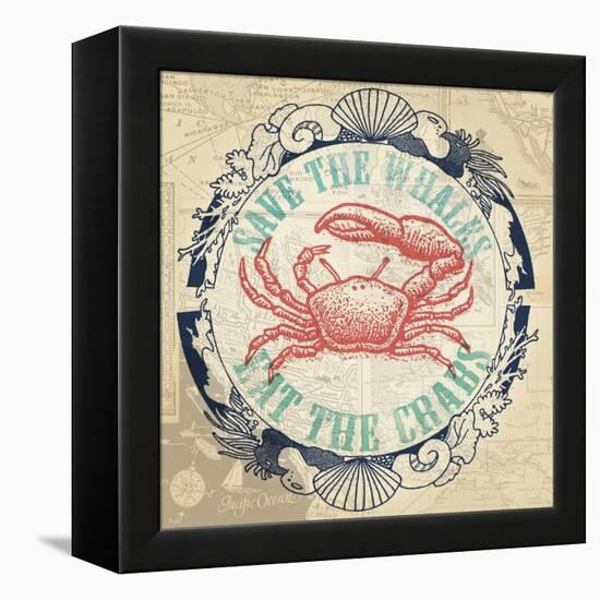 Eat The Crabs-The Saturday Evening Post-Framed Premier Image Canvas