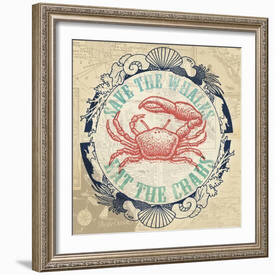 Eat The Crabs-The Saturday Evening Post-Framed Giclee Print