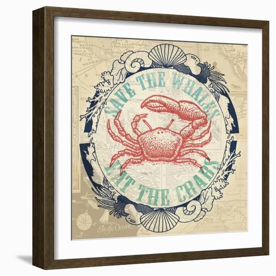 Eat The Crabs-The Saturday Evening Post-Framed Giclee Print