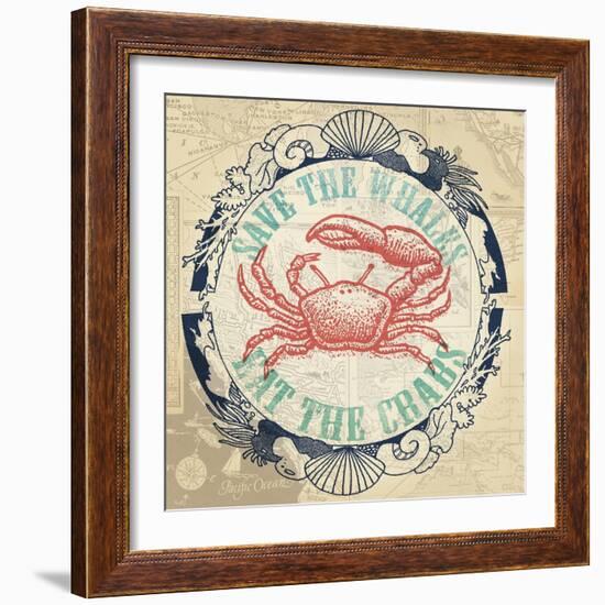 Eat The Crabs-The Saturday Evening Post-Framed Giclee Print