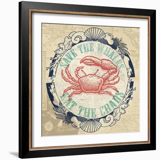 Eat The Crabs-The Saturday Evening Post-Framed Giclee Print