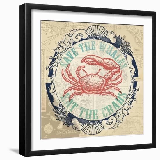 Eat The Crabs-The Saturday Evening Post-Framed Giclee Print