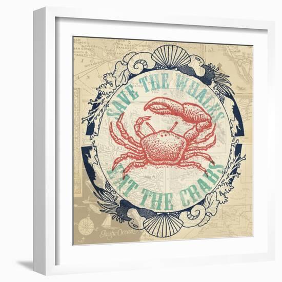 Eat The Crabs-The Saturday Evening Post-Framed Giclee Print