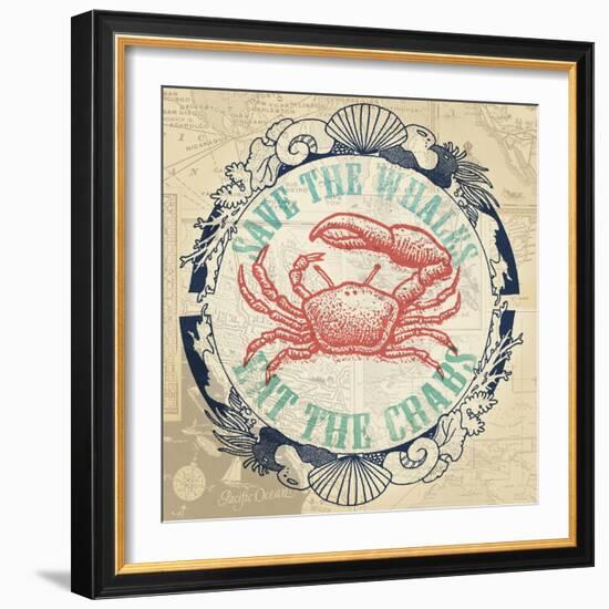 Eat The Crabs-The Saturday Evening Post-Framed Giclee Print