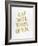 Eat Well Travel Often - Gold Ink-Cat Coquillette-Framed Giclee Print