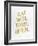 Eat Well Travel Often - Gold Ink-Cat Coquillette-Framed Giclee Print