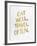Eat Well Travel Often - Gold Ink-Cat Coquillette-Framed Giclee Print