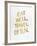 Eat Well Travel Often - Gold Ink-Cat Coquillette-Framed Giclee Print