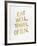 Eat Well Travel Often - Gold Ink-Cat Coquillette-Framed Giclee Print