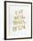 Eat Well Travel Often - Gold Ink-Cat Coquillette-Framed Giclee Print