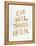 Eat Well Travel Often - Gold Ink-Cat Coquillette-Framed Premier Image Canvas