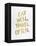 Eat Well Travel Often - Gold Ink-Cat Coquillette-Framed Premier Image Canvas