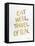 Eat Well Travel Often - Gold Ink-Cat Coquillette-Framed Premier Image Canvas