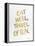 Eat Well Travel Often - Gold Ink-Cat Coquillette-Framed Premier Image Canvas