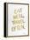 Eat Well Travel Often - Gold Ink-Cat Coquillette-Framed Premier Image Canvas