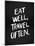 Eat Well Travel Often - White Ink-Cat Coquillette-Mounted Giclee Print