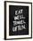 Eat Well Travel Often - White Ink-Cat Coquillette-Framed Giclee Print