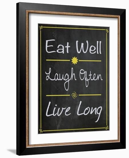 Eat Well-Lauren Gibbons-Framed Art Print