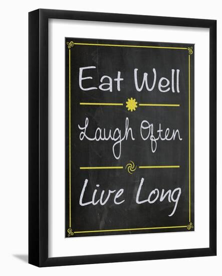 Eat Well-Lauren Gibbons-Framed Art Print