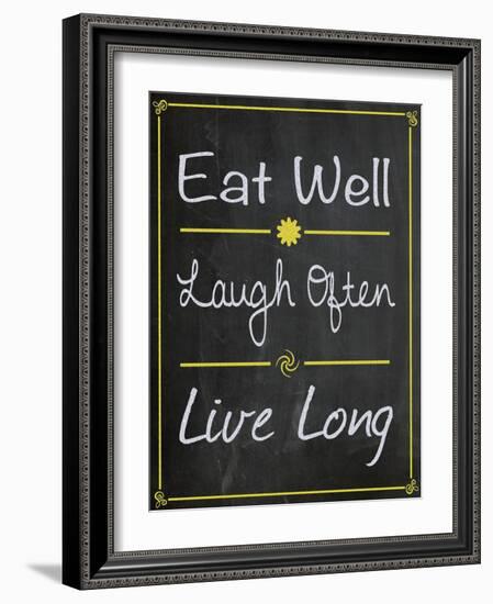 Eat Well-Lauren Gibbons-Framed Art Print