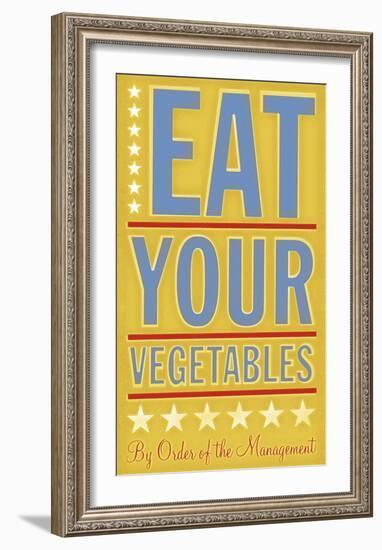 Eat Your Vegetables-John W^ Golden-Framed Art Print