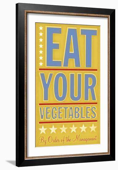 Eat Your Vegetables-John W^ Golden-Framed Art Print