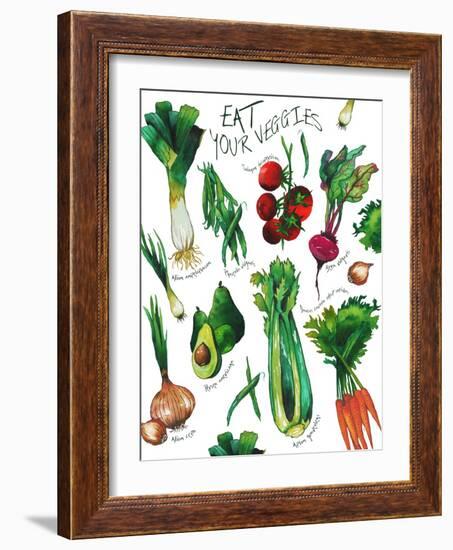 Eat Your Veggies-Elizabeth Medley-Framed Art Print