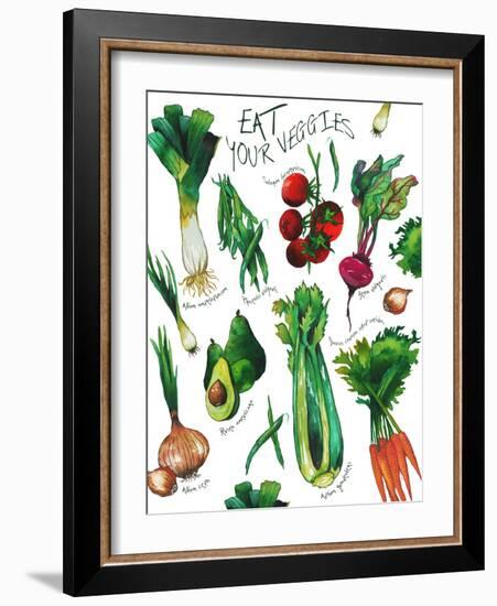 Eat Your Veggies-Elizabeth Medley-Framed Art Print