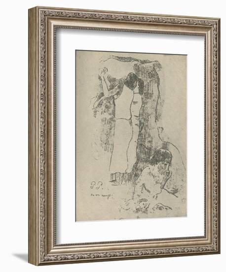 'Eating', 1936-Paul Gauguin-Framed Giclee Print