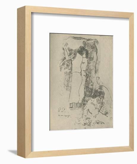 'Eating', 1936-Paul Gauguin-Framed Giclee Print