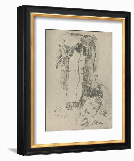 'Eating', 1936-Paul Gauguin-Framed Giclee Print