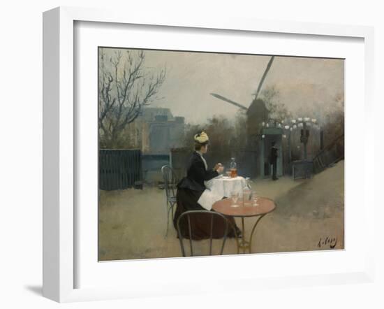 Eating Al Fresco (Plein Air). Ca. 1890-91-Ramon Casas i Carbó-Framed Giclee Print