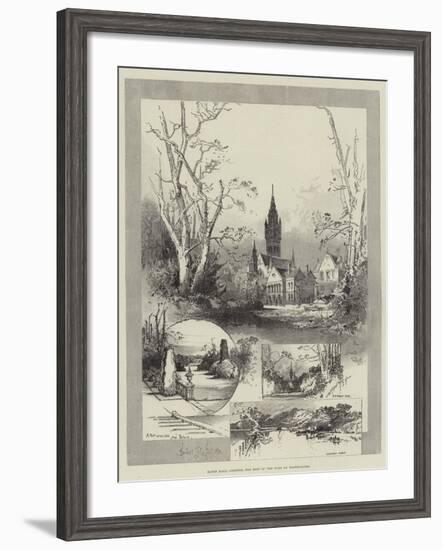 Eaton Hall, Chester, the Seat of the Duke of Westminster-Herbert Railton-Framed Giclee Print