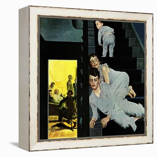 "Eavesdroppin on Grownups", December 2, 1950-George Hughes-Framed Premier Image Canvas