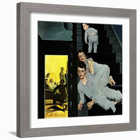 "Eavesdroppin on Grownups", December 2, 1950-George Hughes-Framed Giclee Print