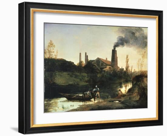 Eberswald Mill, Circa 1830-Karl Blechen-Framed Giclee Print