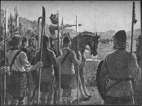 Robert the Bruce Reviewing His Troops before the Battle of Bannockburn, 1314-EBL-Giclee Print