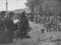 Robert the Bruce Reviewing His Troops before the Battle of Bannockburn, 1314-EBL-Framed Giclee Print