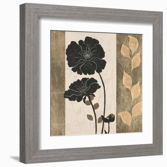 Ebony and Gold 2-Colleen Sarah-Framed Art Print