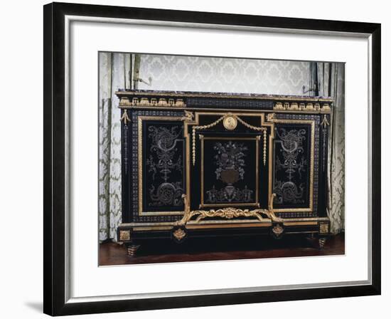 Ebony Commode with Metal Inlays-Andre-charles Boulle-Framed Giclee Print