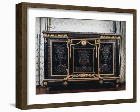 Ebony Commode with Metal Inlays-Andre-charles Boulle-Framed Giclee Print