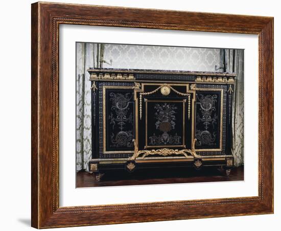 Ebony Commode with Metal Inlays-Andre-charles Boulle-Framed Giclee Print