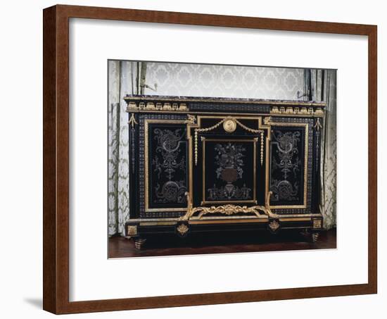 Ebony Commode with Metal Inlays-Andre-charles Boulle-Framed Giclee Print