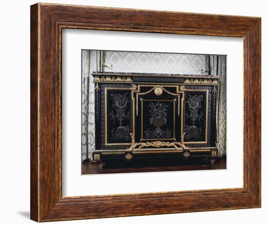 Ebony Commode with Metal Inlays-Andre-charles Boulle-Framed Giclee Print