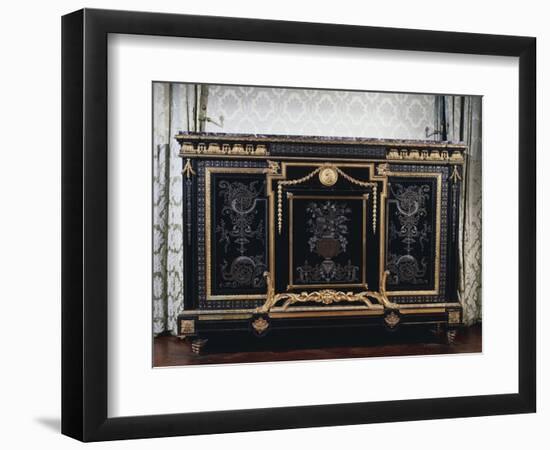 Ebony Commode with Metal Inlays-Andre-charles Boulle-Framed Giclee Print