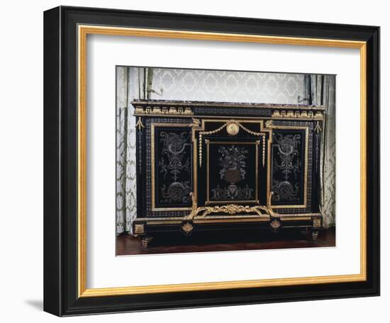 Ebony Commode with Metal Inlays-Andre-charles Boulle-Framed Giclee Print