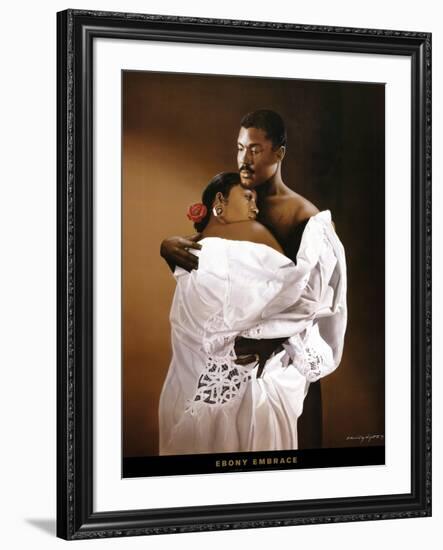 Ebony Embrace-Edward Clay Wright-Framed Art Print