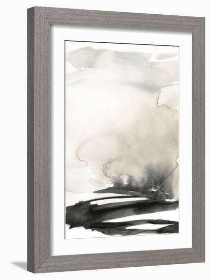 Ebony Horizon Triptych I-Jennifer Goldberger-Framed Art Print